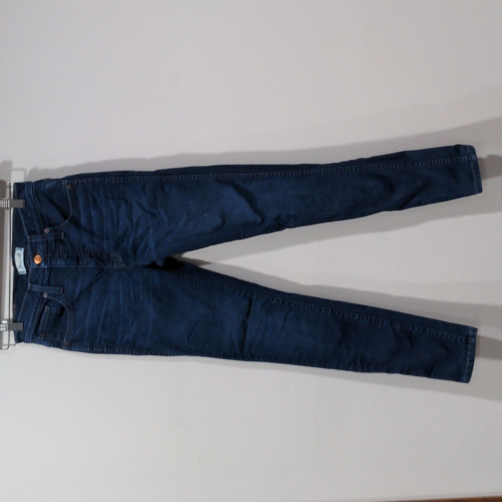 Madewell Women's Hayes Wash Indigo Blue 10" High Rise Skinny Jeans Size 25 EUC